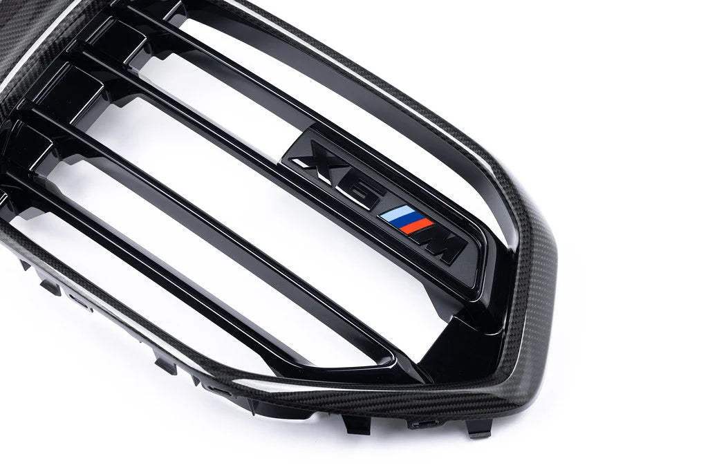 BMW M Performance F96 X6M LCI Carbon Front Grille-Exterior-Silicon Valley Bimmer