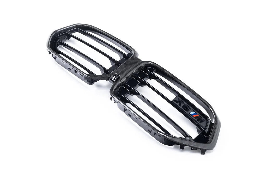 BMW M Performance F96 X6M LCI Carbon Front Grille-Exterior-Silicon Valley Bimmer