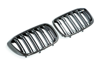 BMW M Performance F97 X3M Pre-LCI Carbon Front Grille Set-Exterior-Silicon Valley Bimmer