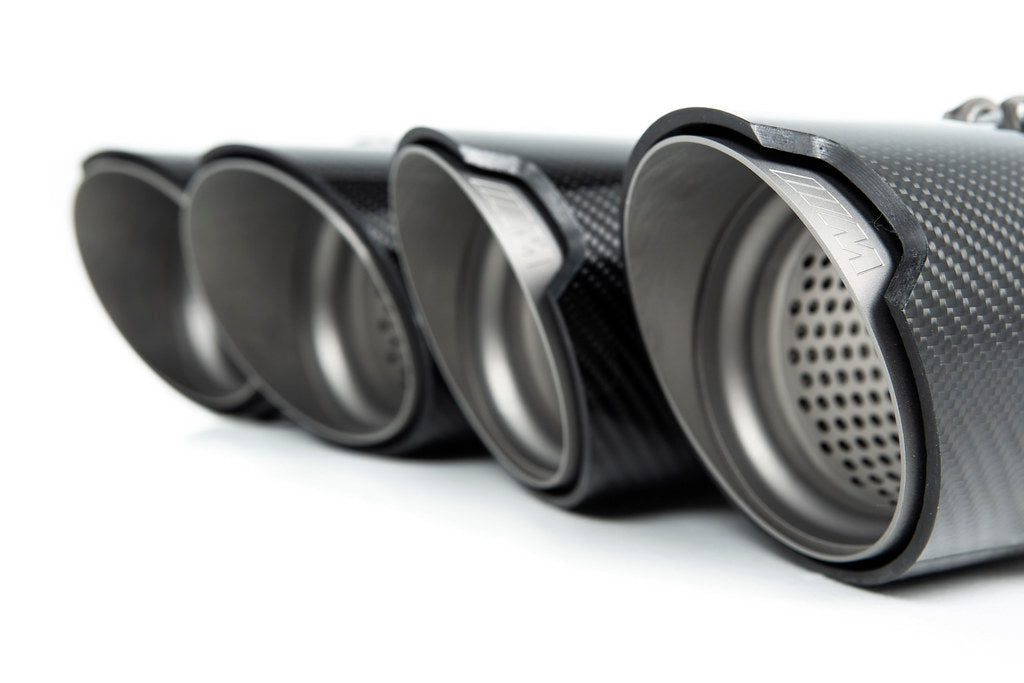 BMW M Performance F9X X5M / X6M Titanium + Carbon Exhaust Tip Set-Exhaust-Silicon Valley Bimmer