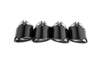 BMW M Performance F9X X5M / X6M Titanium + Carbon Exhaust Tip Set-Exhaust-Silicon Valley Bimmer
