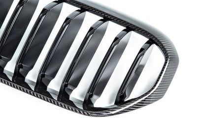 BMW M Performance G30 5-Series LCI Carbon Front Grille-Exterior-Silicon Valley Bimmer