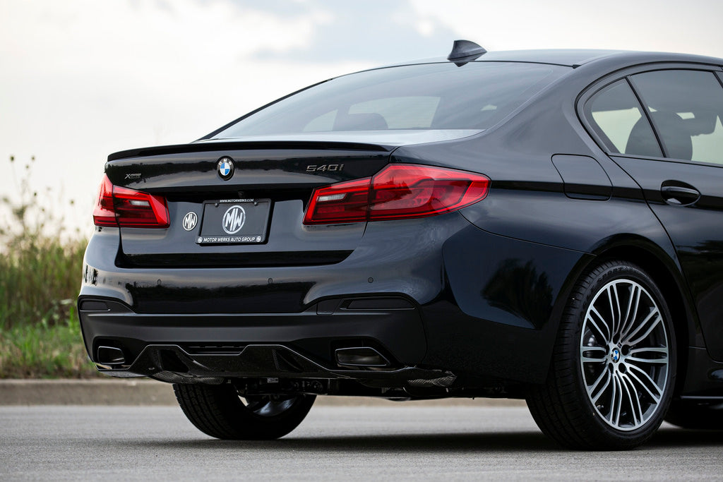 BMW M Performance G30 5-Series M-Sport Carbon Fiber Rear Diffuser-Exterior-Silicon Valley Bimmer