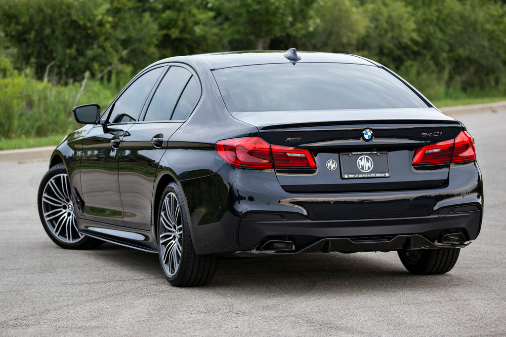 BMW M Performance G30 5-Series M-Sport Carbon Fiber Rear Diffuser-Exterior-Silicon Valley Bimmer