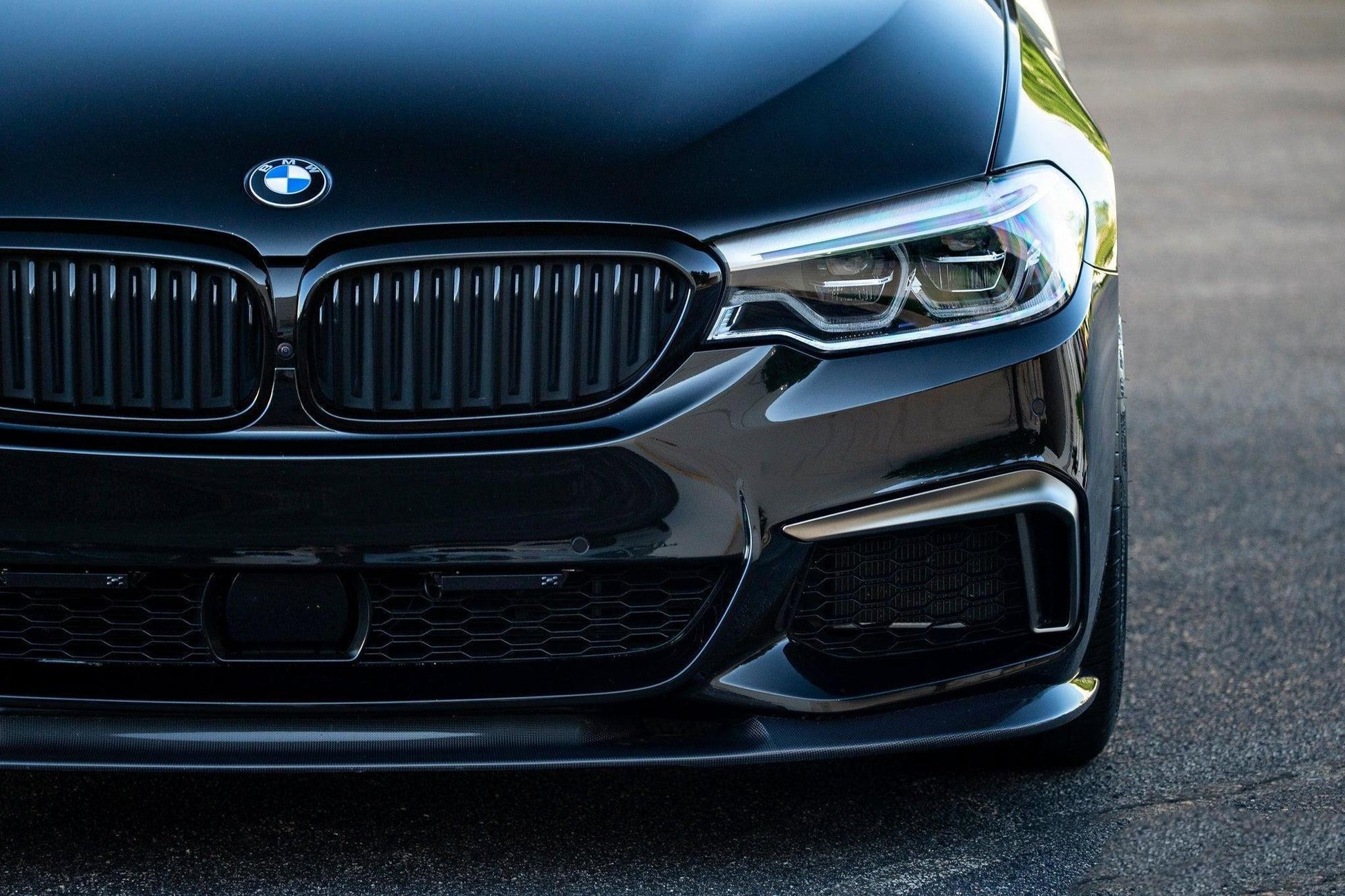 BMW M Performance G30 5-Series Pre-LCI Shadowline Front Grille Set-Exterior-Silicon Valley Bimmer