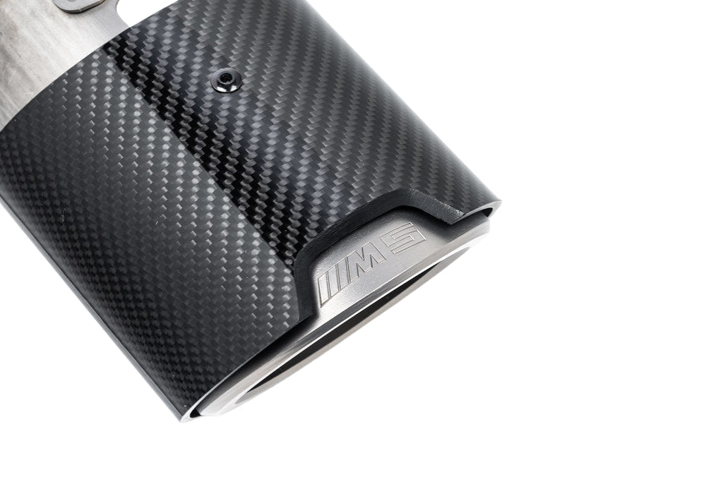 BMW M Performance G90 / G99 M5 Carbon Titanium Tip Set-Exhaust-Silicon Valley Bimmer