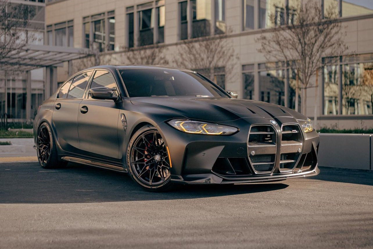 BMW M3 G80 / M4 G82 Performance Style Carbon Fiber Front Lip-Exterior-Silicon Valley Bimmer