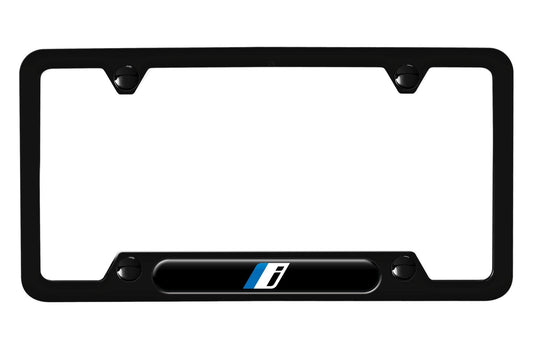 BMW "i" Series Black Stainless Steel License Plate Frame-Lifestyle-Silicon Valley Bimmer