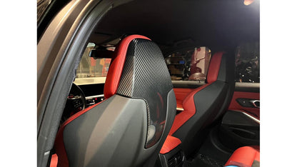 NWCarbon Haus G8X Dry Carbon Fiber Head Rest Covers