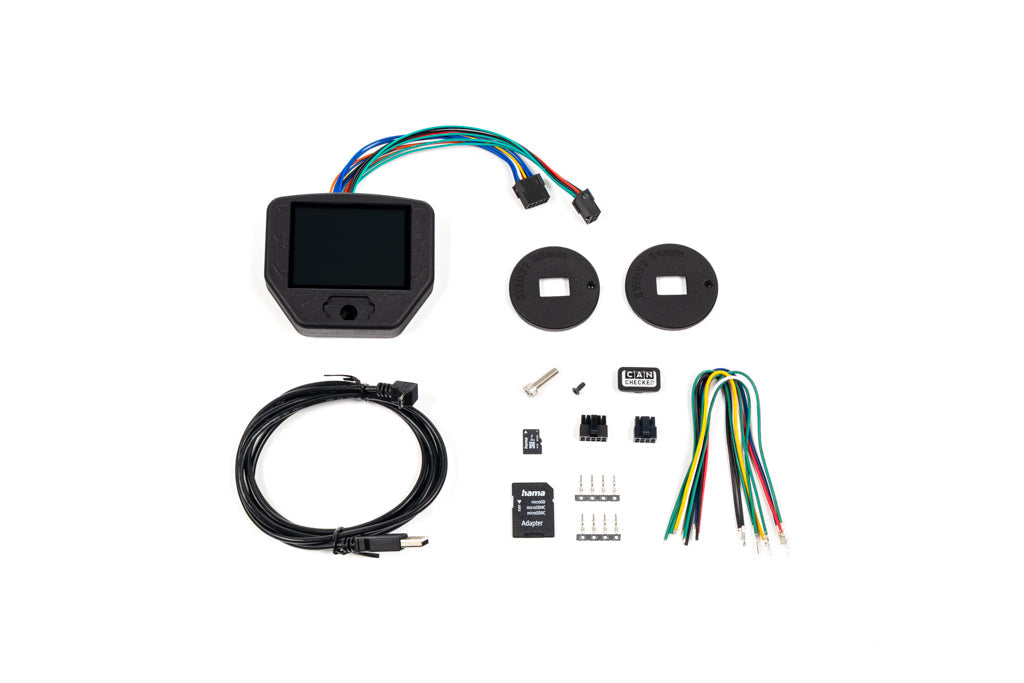 CANchecked SWD32 Multi Function Display | 3.2" Gen2 - For Flat Face Race Steering Wheels