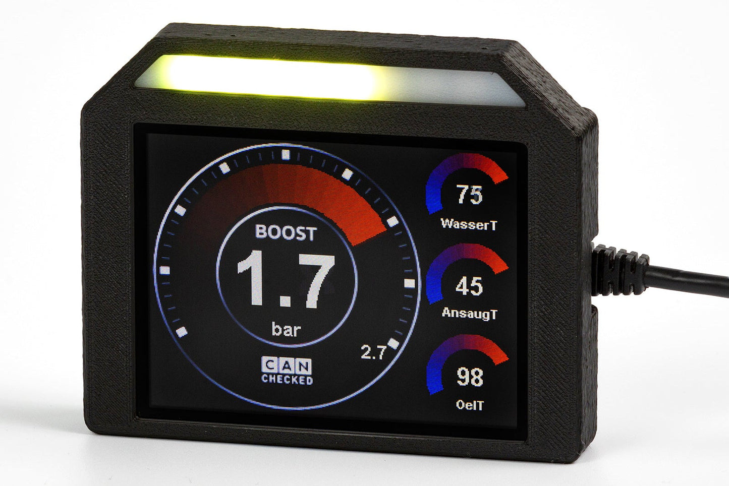 CANchecked MFD32S Multi Function Universal Display | 3.2" Gen2 with Integrated Shiftlight