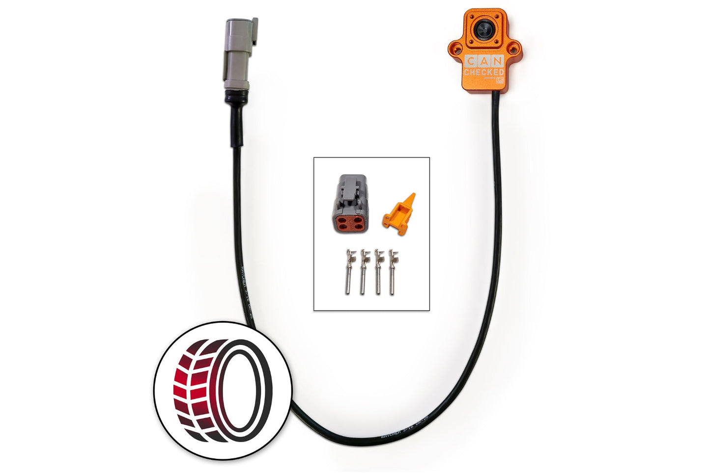 CANchecked TMC01 Tire Temperature Single Replacement Monitor - Wired