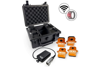 CANchecked TMU04 Tire Temperature Monitoring Set - Wireless and Charging Box