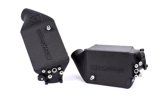 CSF BMW F10 M5 / F1X M6 High-Performance Twin Charge-Air Cooler Set (Wrinkle Black Finish)-Performance-Silicon Valley Bimmer