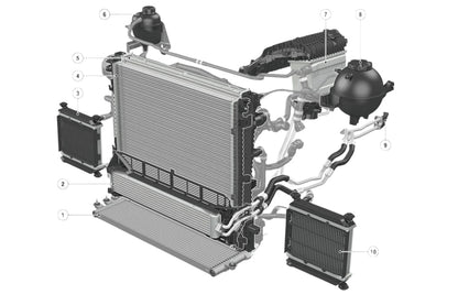 CSF G8X M2 / M3 / M4 (S58) High Performance Auxiliary Radiator-Performance-Silicon Valley Bimmer