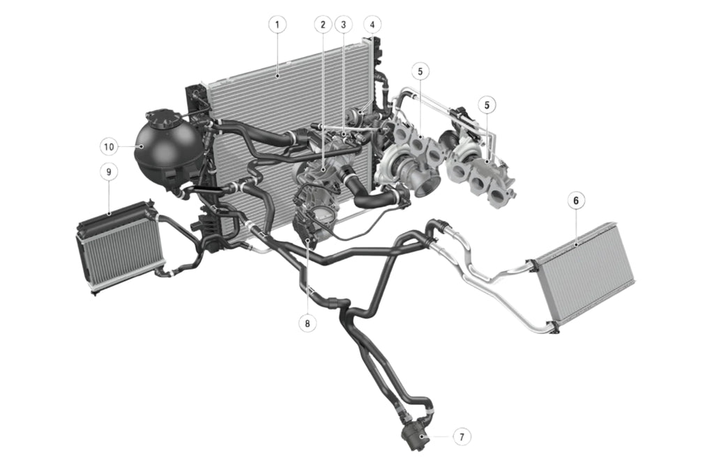 CSF G8X M2 / M3 / M4 (S58) High Performance Auxiliary Radiator-Performance-Silicon Valley Bimmer