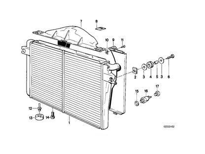 CSF High-Performance Aluminum Radiator (E28 M5) (E24 M6) (17112226018)-Air Conditioning-Silicon Valley Bimmer