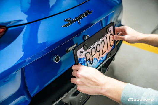 Carbonex A9X GR Supra Magnetic Rear License Plate Mount-Exterior-Silicon Valley Bimmer