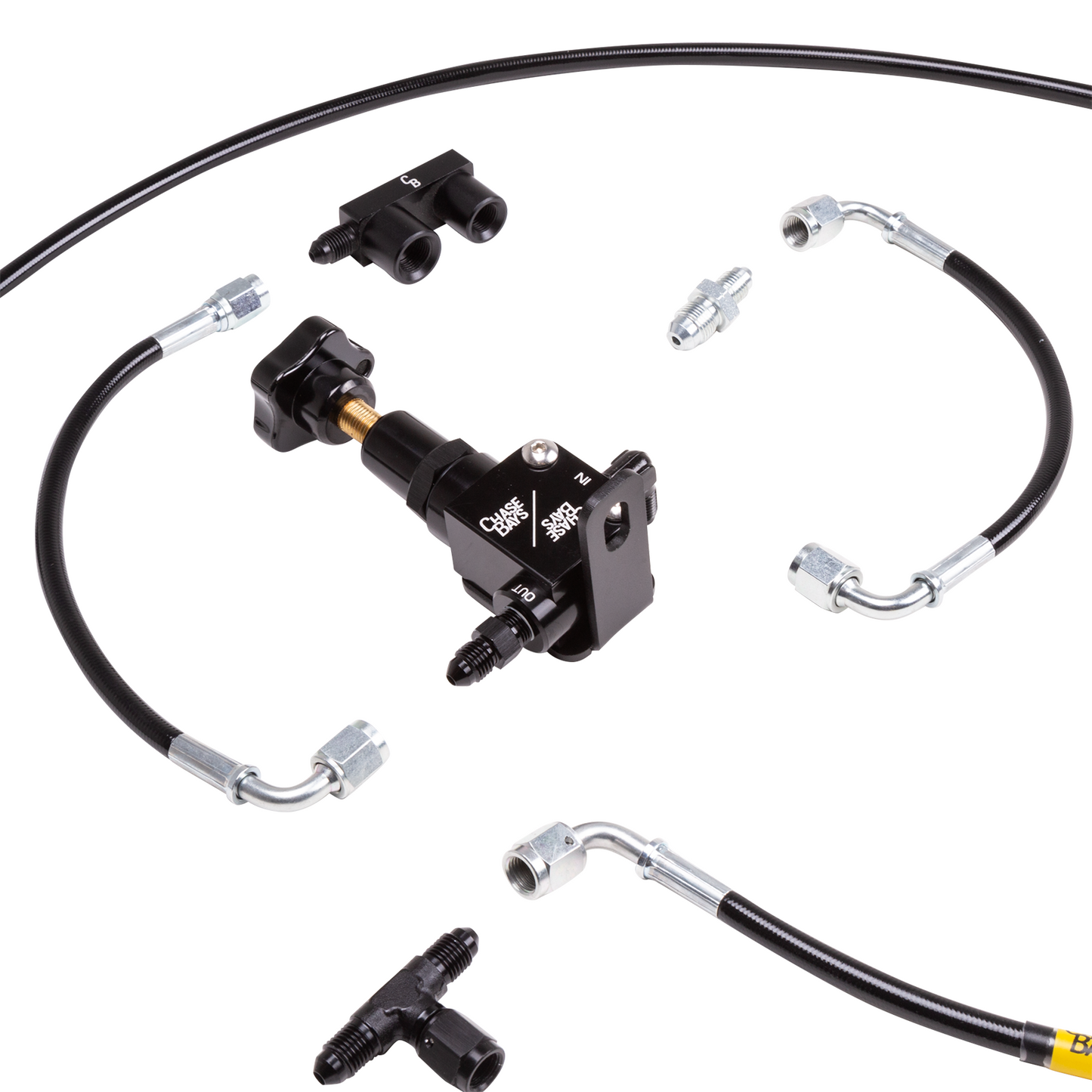 Chase Bays Brake Line Relocation - BMW E46 inBay with OEMC-Brakes-Silicon Valley Bimmer