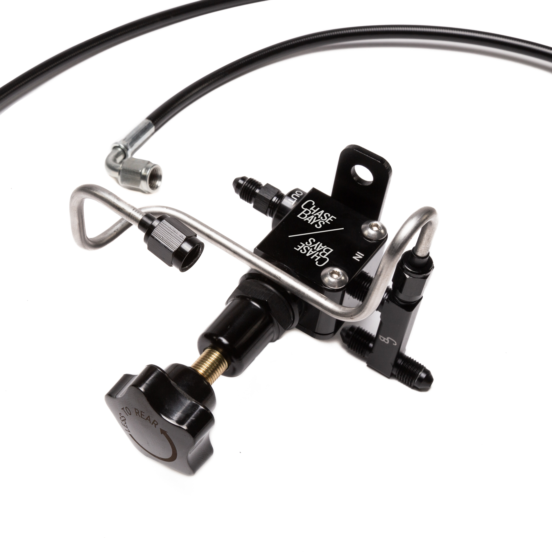 Chase Bays Brake Line Relocation for BMW E30 with Single Piston Brake Booster Delete