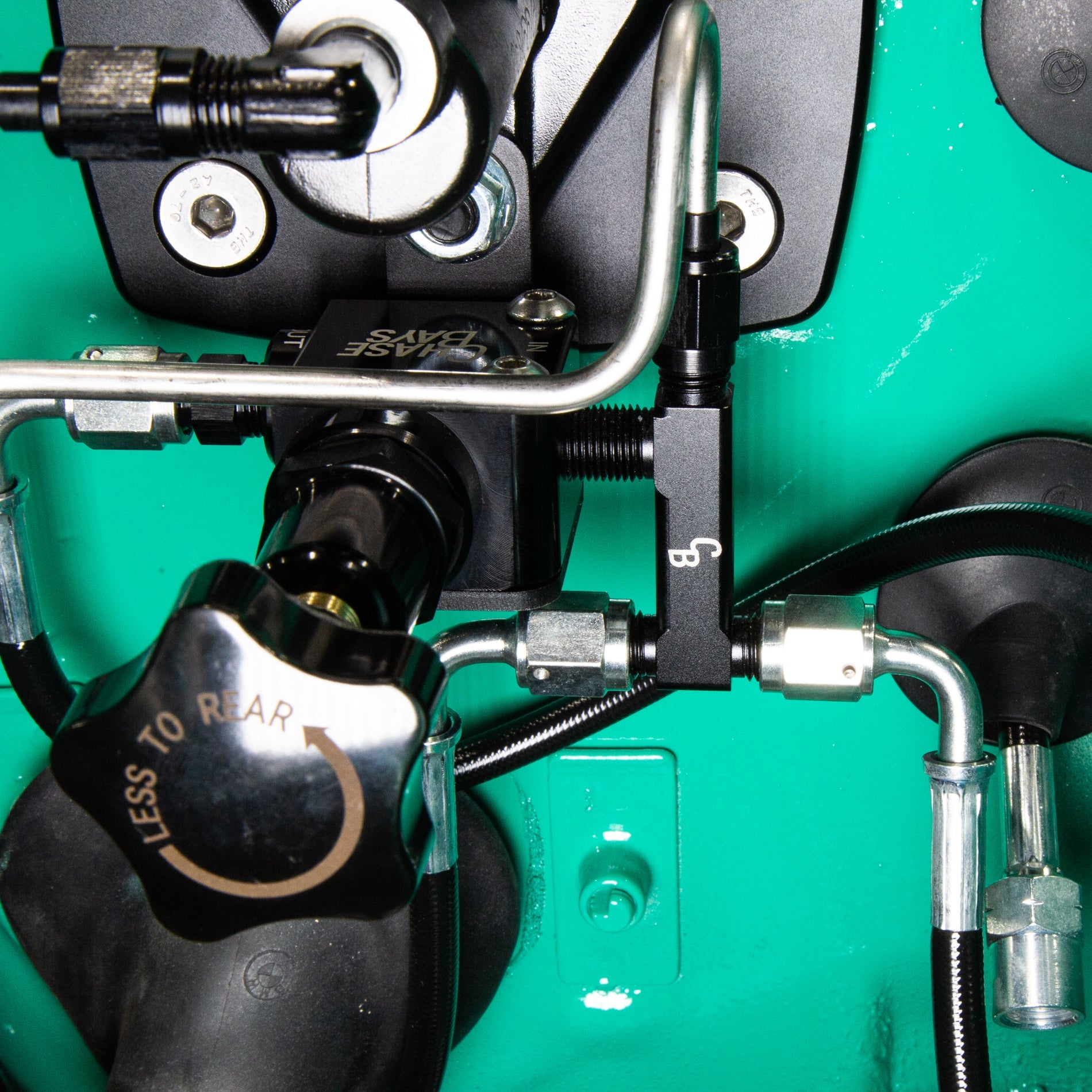 Chase Bays Brake Line Relocation for BMW E30 with Single Piston Brake Booster Delete