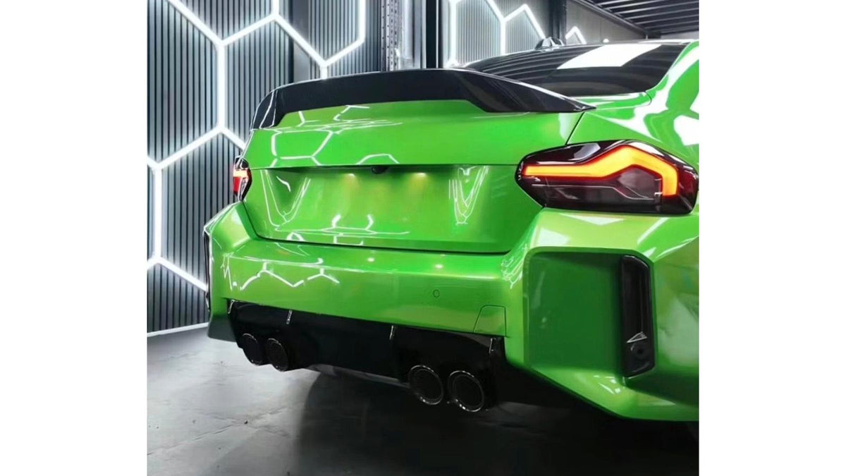 NWCarbon Haus G87 Dry Carbon Fiber V Style High Kick Trunk Spoiler