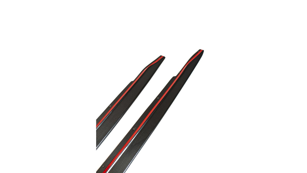 NWCarbon Haus G8X Dry Carbon Fiber Side Skirt Extensions