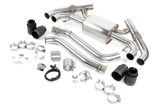 Dinan BMW B58 Performance Valved Axle-Back Exhaust - Black Tips-Exhaust-Silicon Valley Bimmer