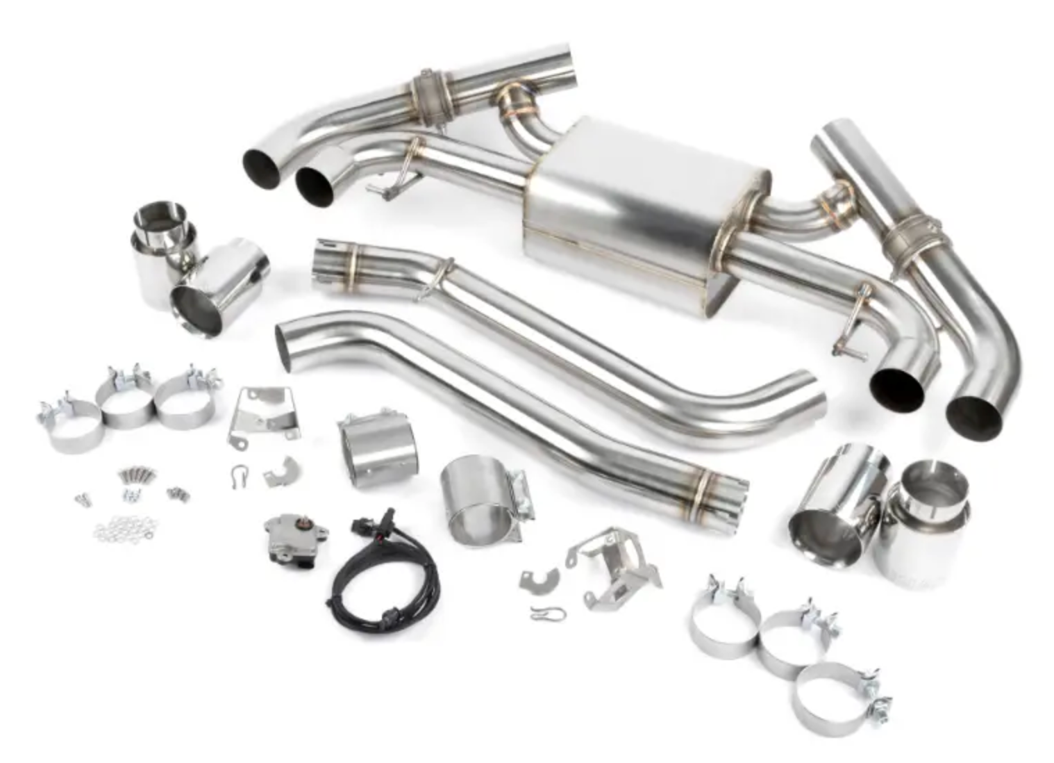 Dinan BMW B58 Performance Valved Axle-Back Exhaust - Polished Tips-Exhaust-Silicon Valley Bimmer