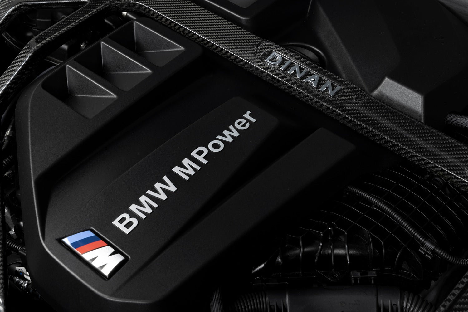 Dinan Gloss Carbon Fiber Strut Tower Brace - 2021-2026 BMW M2/M3/M4-Suspension-Silicon Valley Bimmer