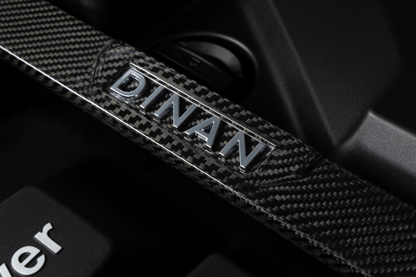 Dinan Gloss Carbon Fiber Strut Tower Brace - 2021-2026 BMW M2/M3/M4-Suspension-Silicon Valley Bimmer