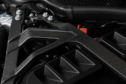 Dinan Matte Carbon Fiber Strut Tower Brace - 2021-2026 BMW M2/M3/M4-Suspension-Silicon Valley Bimmer