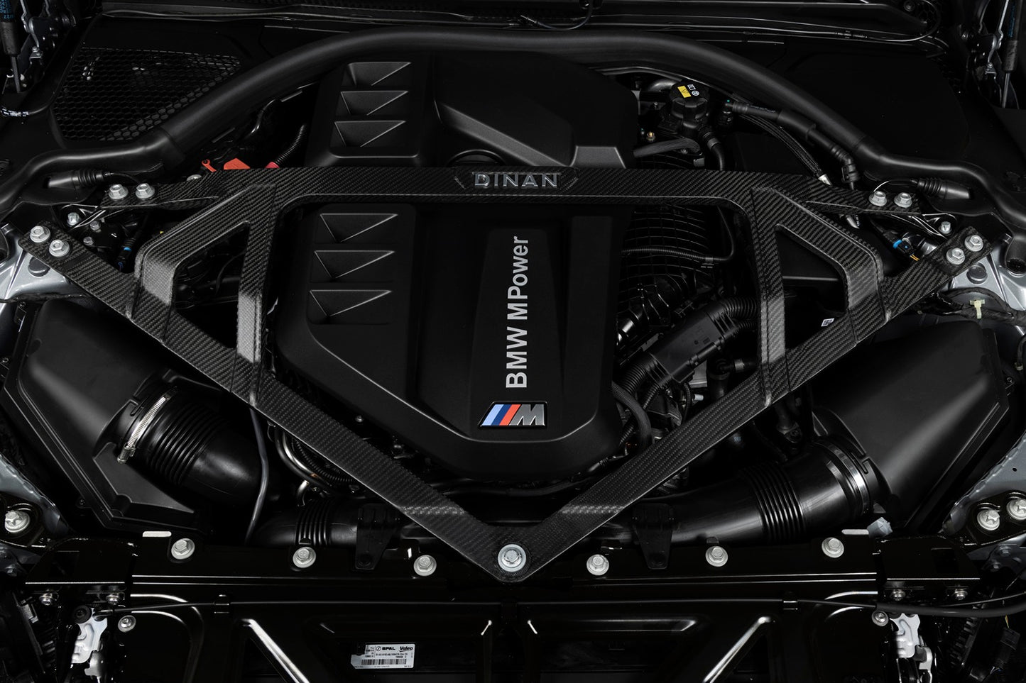 Dinan Matte Carbon Fiber Strut Tower Brace - 2021-2026 BMW M2/M3/M4-Suspension-Silicon Valley Bimmer
