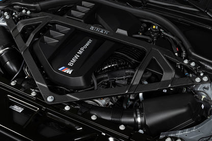 Dinan Matte Carbon Fiber Strut Tower Brace - 2021-2026 BMW M2/M3/M4-Suspension-Silicon Valley Bimmer