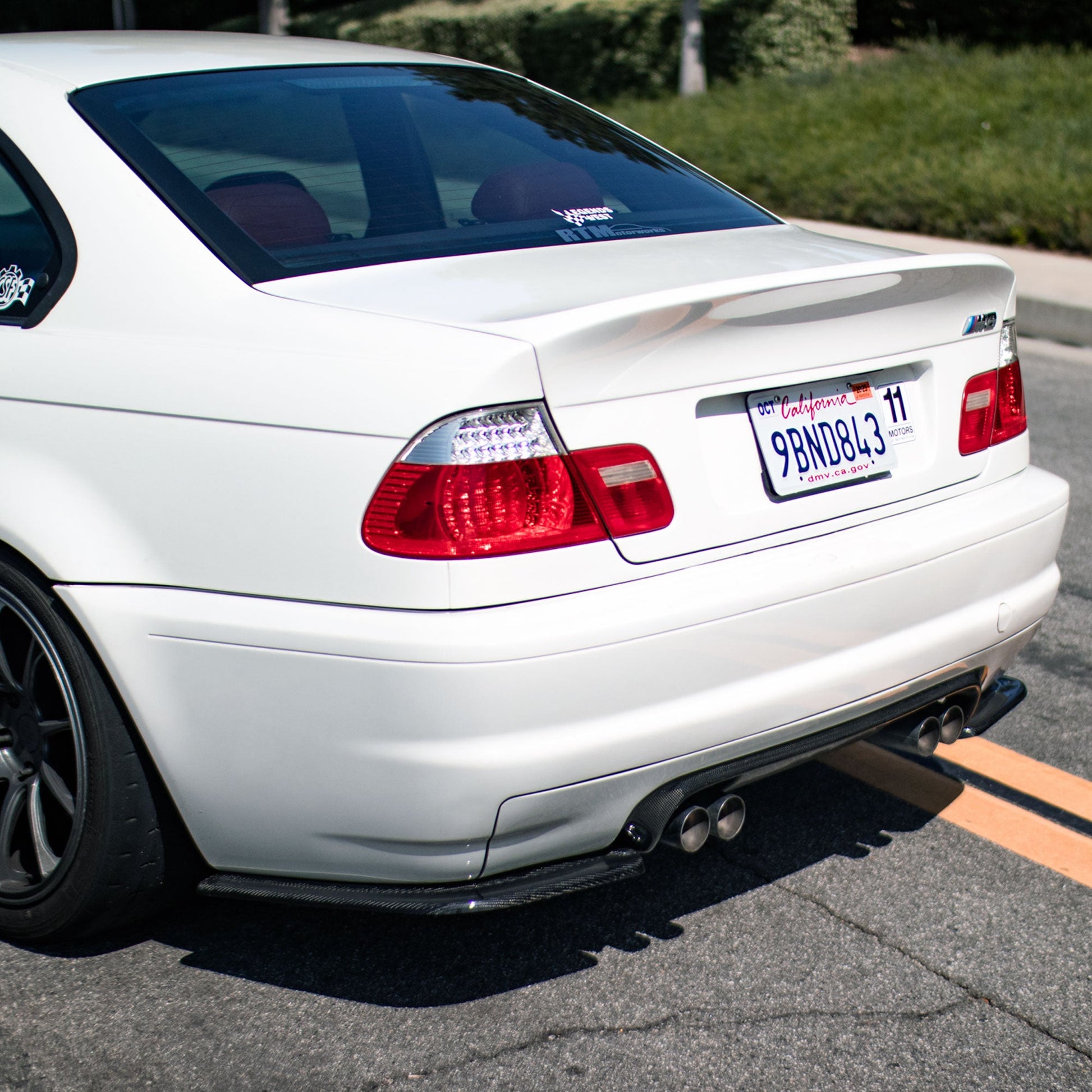 E46 M3 Suvneer Motorsports™ Carbon Fiber Rear Splitters-Exterior-Silicon Valley Bimmer