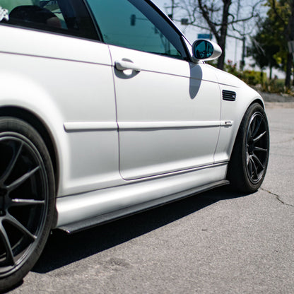 E46 M3 Suvneer Motorsports™ Carbon Fiber Side Skirt Extensions-Exterior-Silicon Valley Bimmer