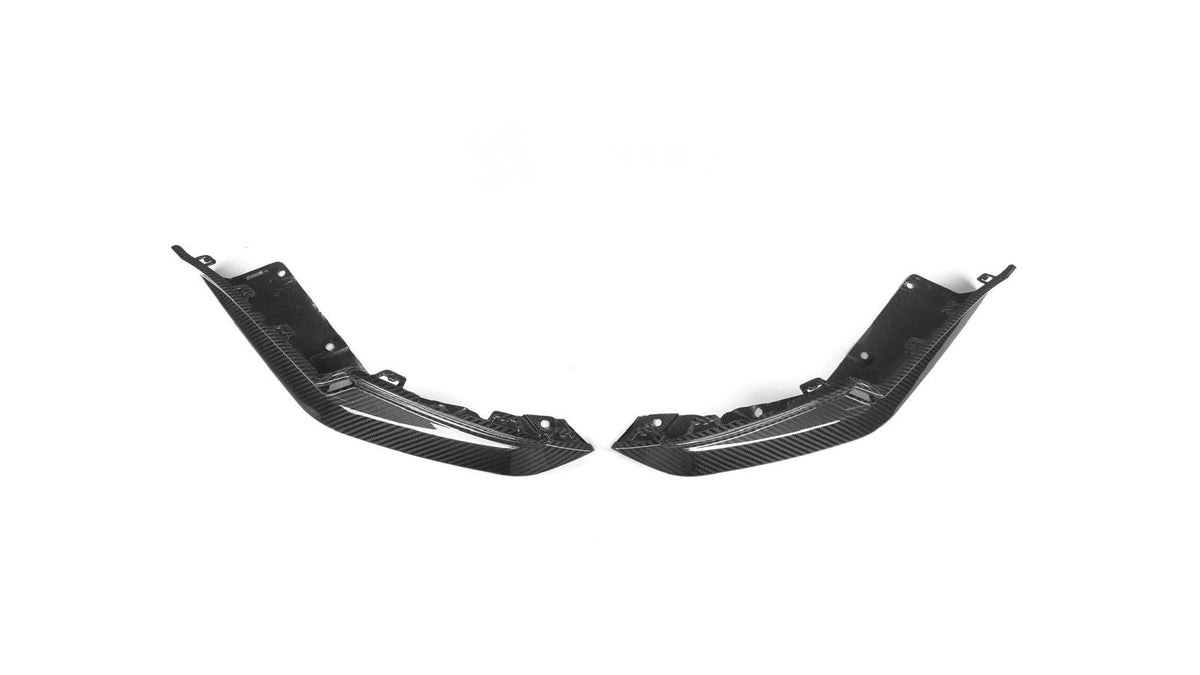 NWCarbon Haus G8X Dry Carbon Fiber Rear OEM Style Replacement Bumper Splitters