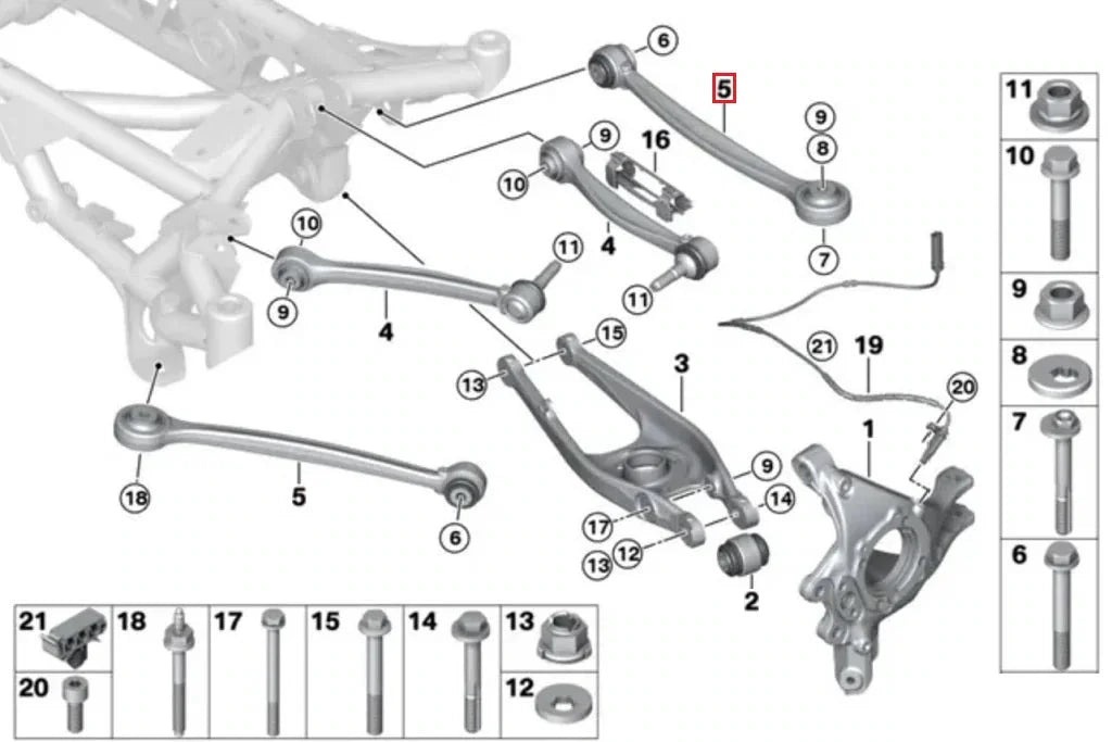 Fall-Line Motorsports G8X / F8X Fixed Toe Arm Set