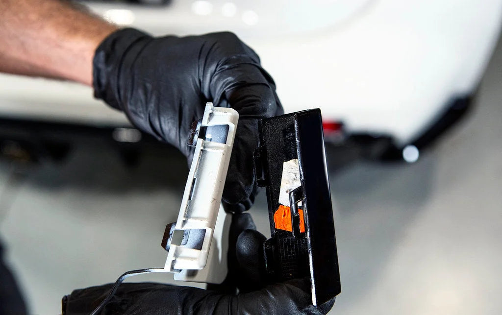 Fall-Line Motorsports G8X M2 / M3 / M4 Tow Strap - Rear-Exterior-Silicon Valley Bimmer