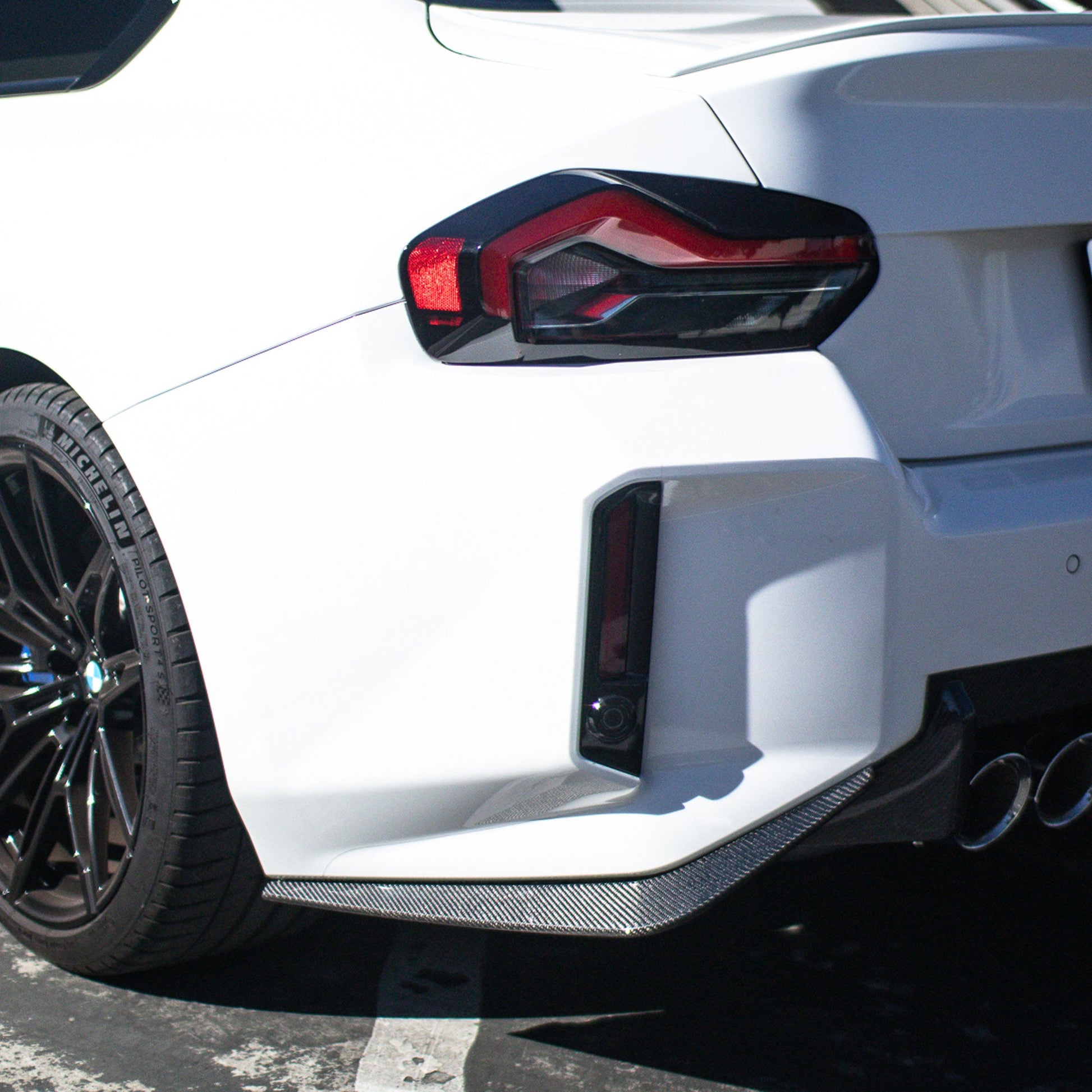 G87 M2 Suvneer Motorsports™ Carbon Rear Bumper Splitters-Exterior-Silicon Valley Bimmer