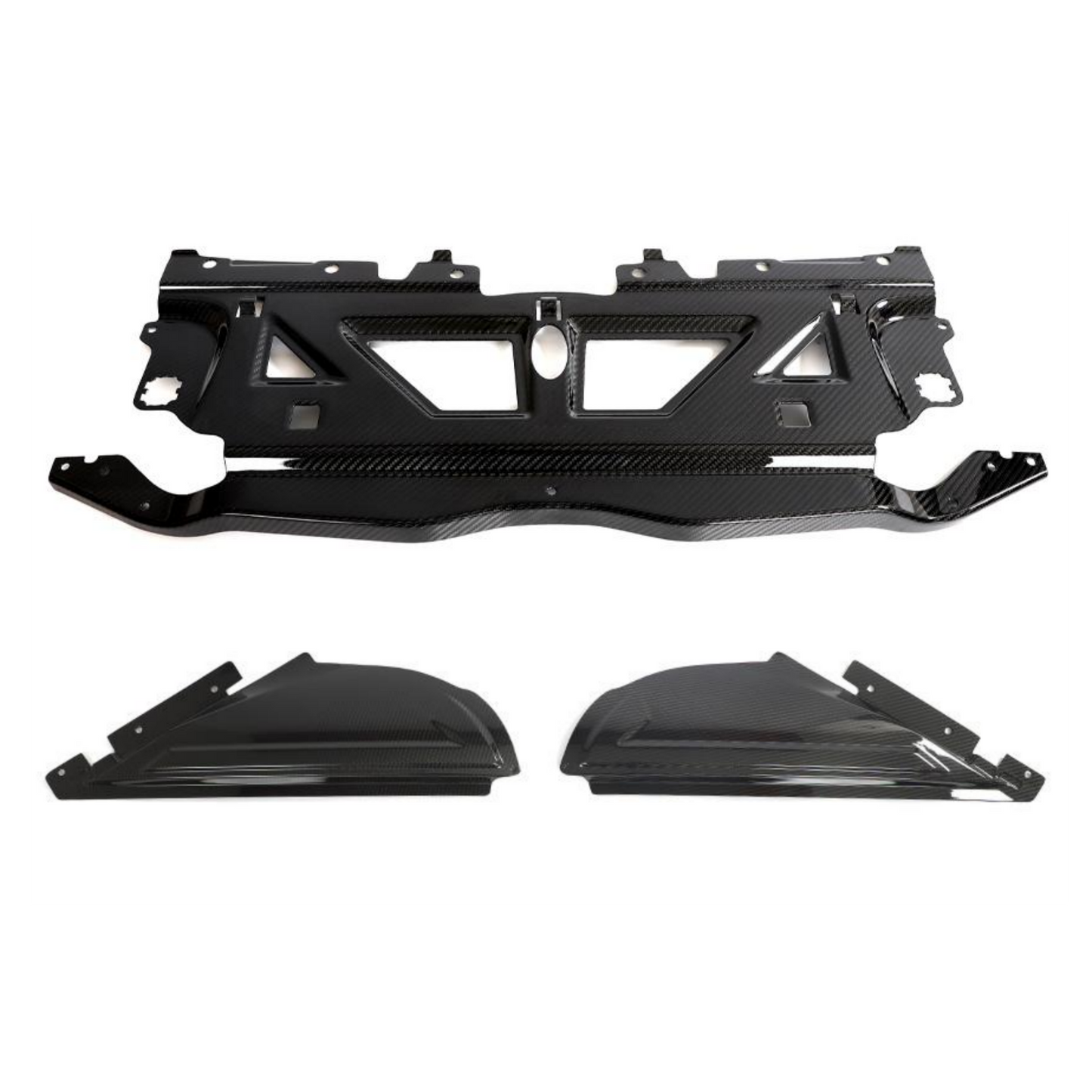 G8x 3-Piece Carbon Fiber Radiator Shroud-Exterior-Silicon Valley Bimmer