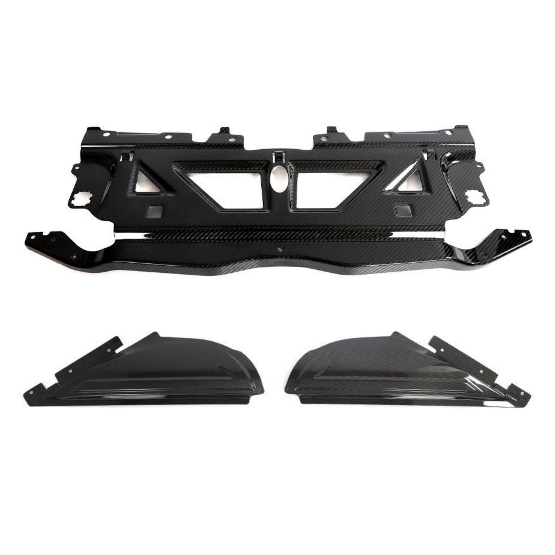 G8x 3-Piece Carbon Fiber Radiator Shroud-Exterior-Silicon Valley Bimmer