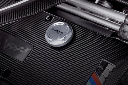 BMW M Car Series BLACKLINE Performance Heritage Motorsport Oil Cap (Silver)-Exterior-Silicon Valley Bimmer