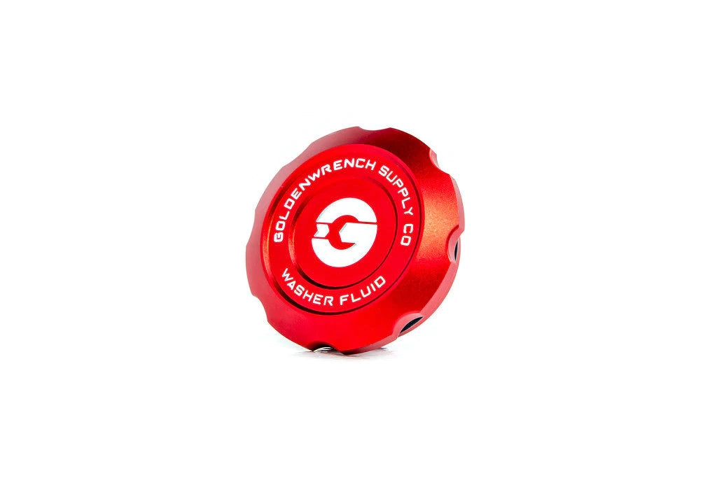 Goldenwrench Blackline Performance BMW M Car E9X / F95 / Mini Washer Fluid Cap - Edition Red-Exterior-Silicon Valley Bimmer