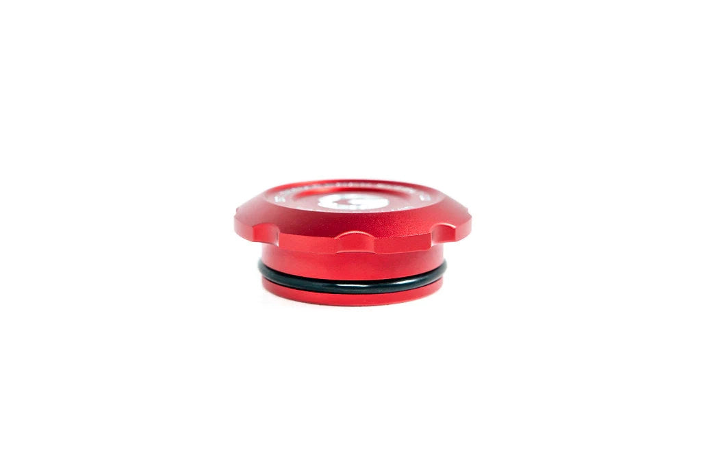 Goldenwrench Blackline Performance BMW M Car E9X / F95 / Mini Washer Fluid Cap - Edition Red-Exterior-Silicon Valley Bimmer