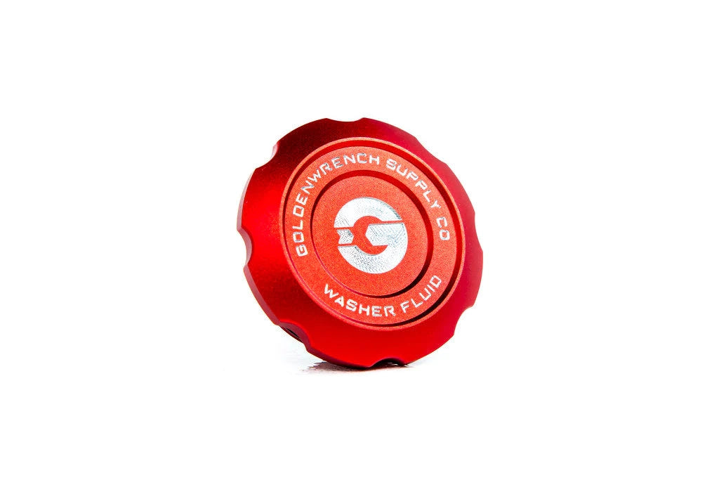Goldenwrench Blackline Performance BMW M Car E9X / F95 / Mini Washer Fluid Cap - Edition Red-Exterior-Silicon Valley Bimmer