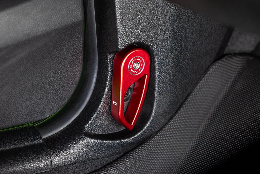 Goldenwrench Blackline Performance BMW M Car F-Chassis Hood Latch Handle - Edition Red-Interior-Silicon Valley Bimmer