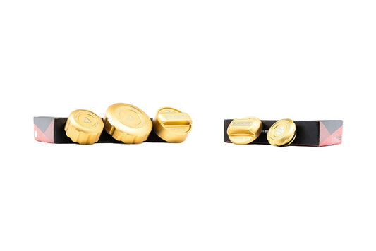 Goldenwrench Blackline Performance BMW M Car (S55) CCB Gold Cap Set-Exterior-Silicon Valley Bimmer