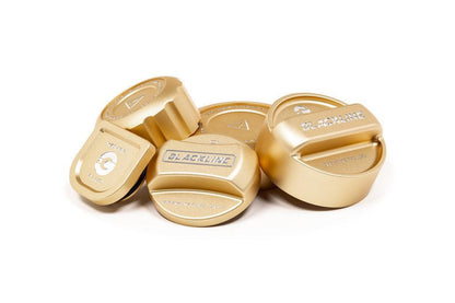 Goldenwrench Blackline Performance BMW M Car (S63 / S68) Engine Cap Cover Set - CCB Gold Cap Complete Set-Exterior-Silicon Valley Bimmer