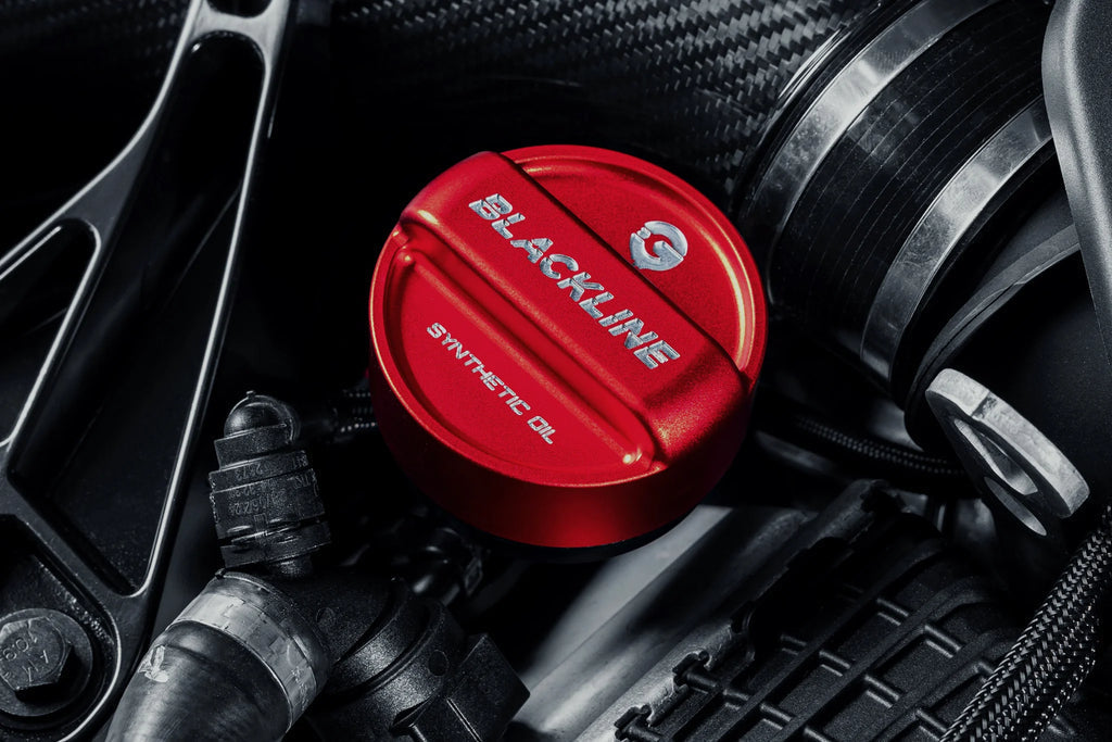 Goldenwrench Blackline Performance BMW M Car (S63 / S68) Engine Cap Cover Set - Edition Red-Exterior-Silicon Valley Bimmer